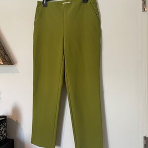 Rachel Zoe Olive Green Tailored Ankle Trousers Size 6
